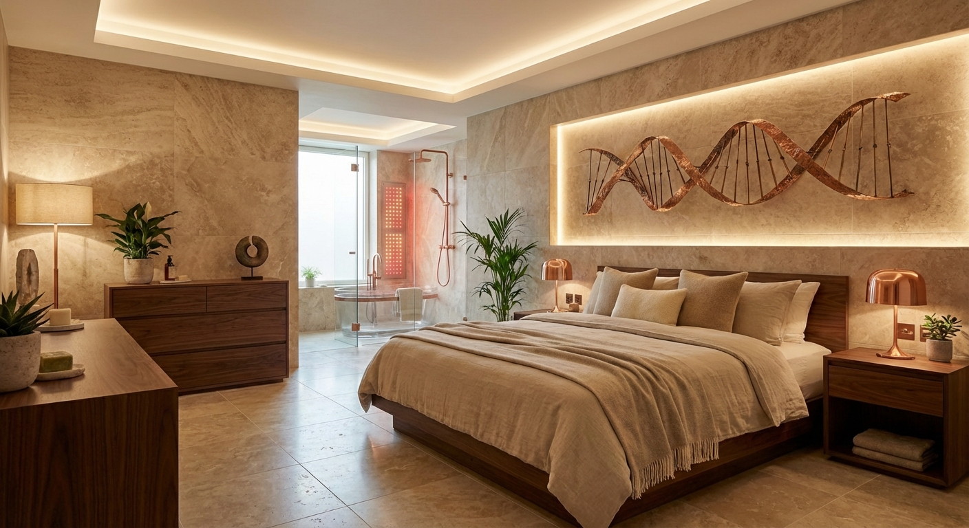 AEON Master Suite with DNA Helix Art and Red Light Therapy
